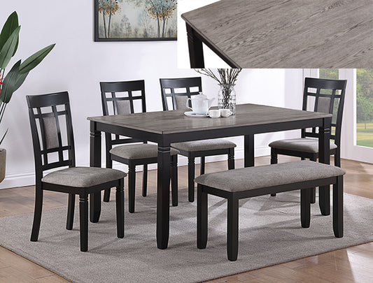 PAIGE 6-PC DINETTE SET WITH BENCH