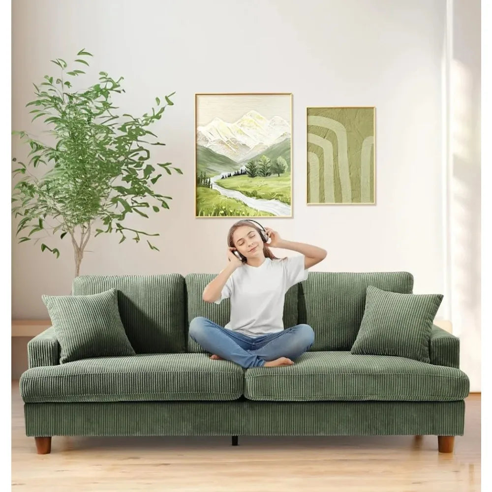 Pillows for green sofa best sale