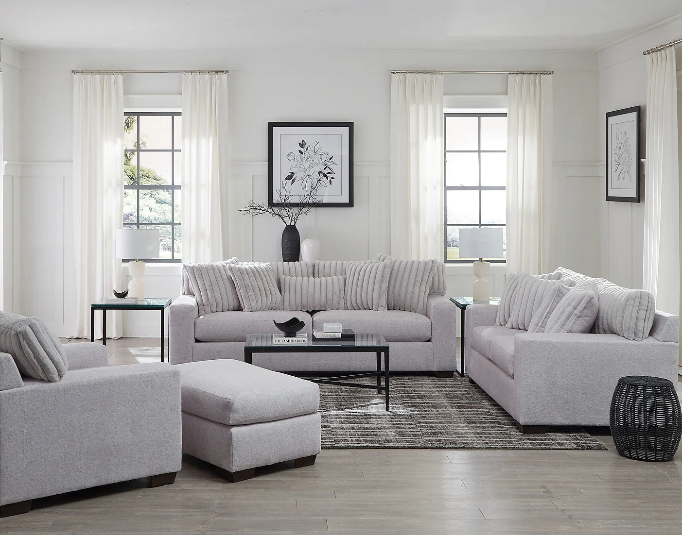 S3322 Grady Grey Sofa & Loveseat